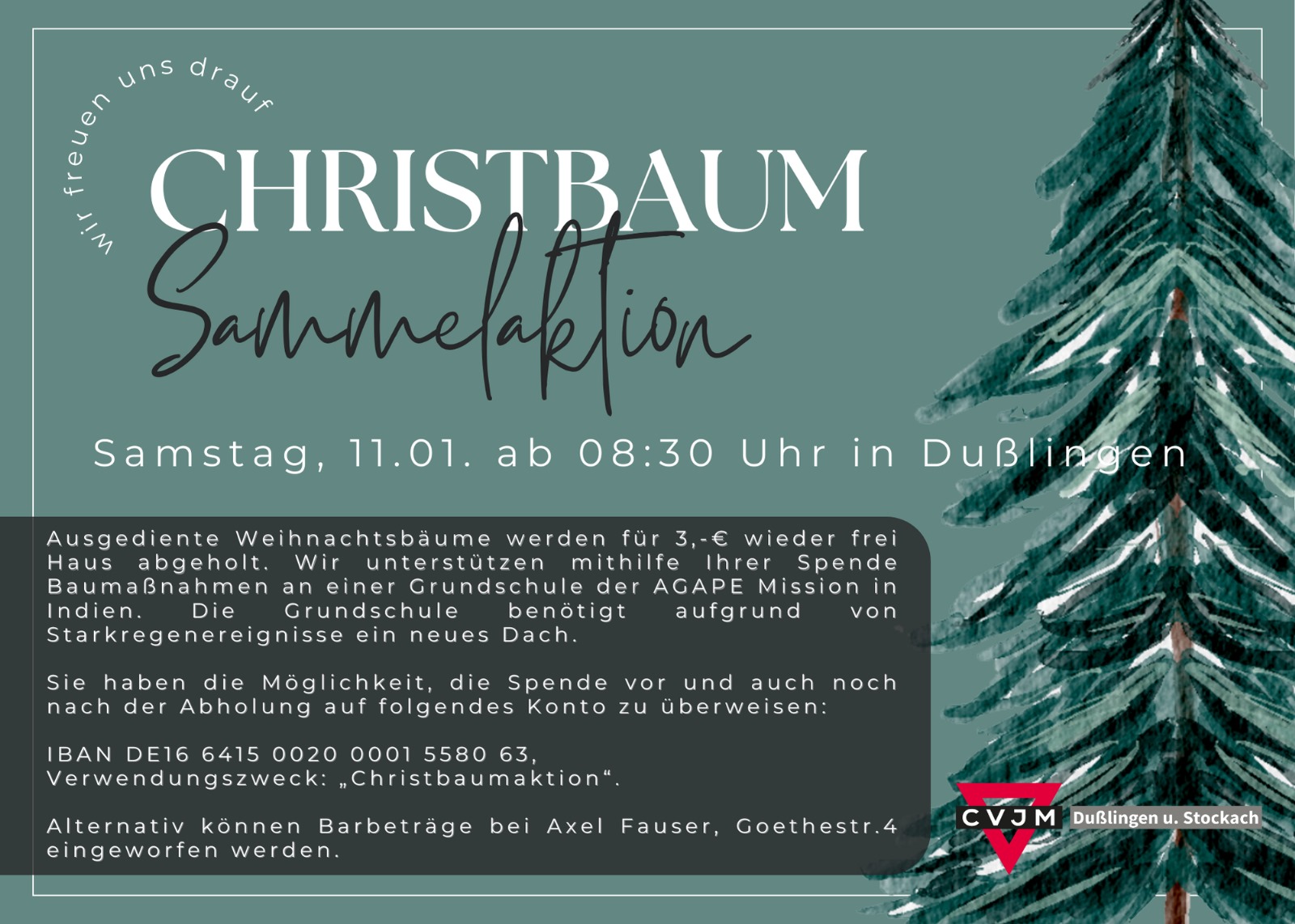 Christbaumaktion am 11.01.